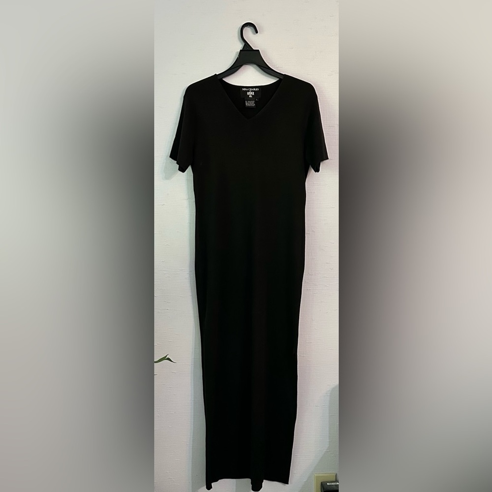 NINA CHARLES for KASPER ASL - MAXI KNIT DRESS - Sz L